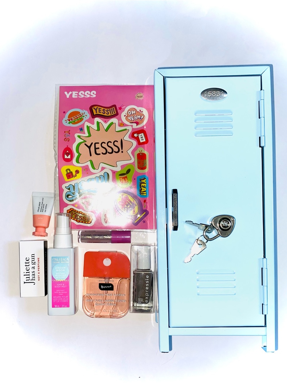 7 PC Back to School Bundle: Decorate-able Locker W/ Functioning Lock & Key &more